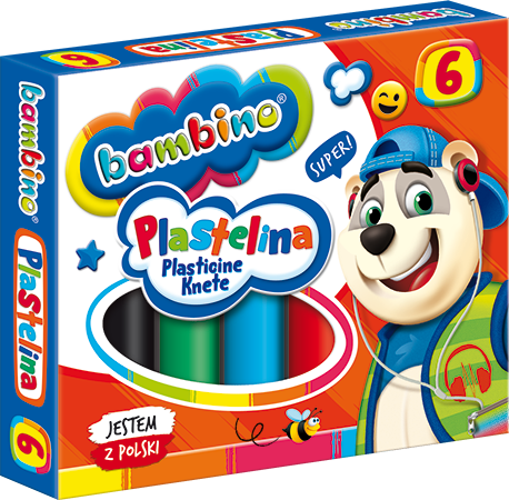 Plastelina St.Majewski Bambino 6kol. 01727